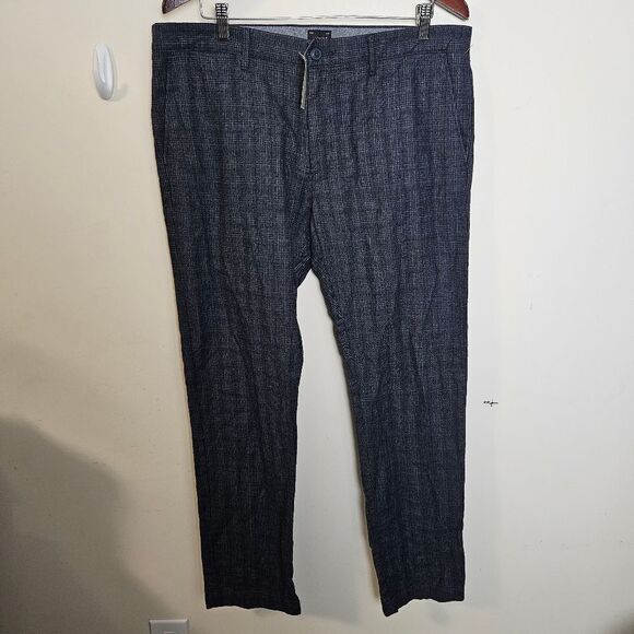 J Crew 484 Slim-fit brushed twill Stretch pant in plaid 36×32 NWT